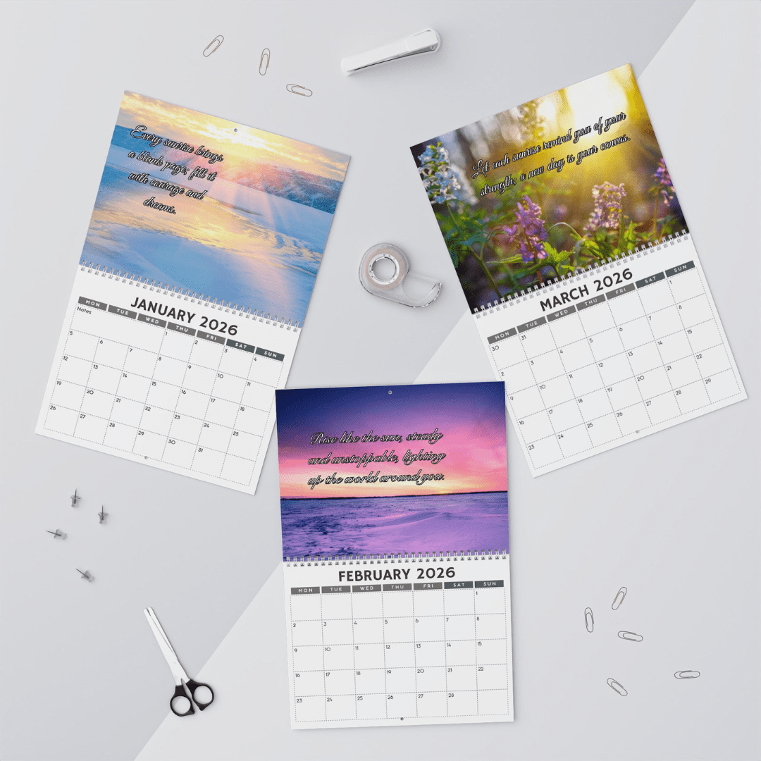 2026 Sunrise Empowerment Calendar - Inspirational Wall Calendar for Women | Daily Light & Self-Growth | Motivational Gift - Image 4