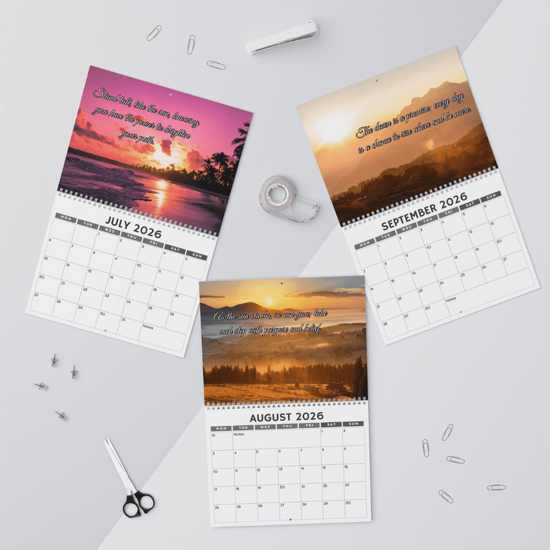 2026 Sunrise Empowerment Calendar - Inspirational Wall Calendar for Women | Daily Light & Self-Growth | Motivational Gift - Image 5