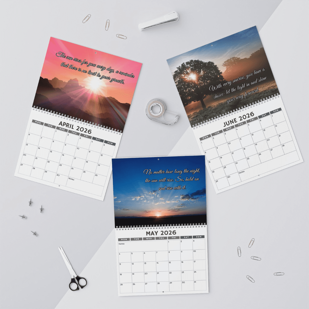 2026 Sunrise Empowerment Calendar - Inspirational Wall Calendar for Women | Daily Light & Self-Growth | Motivational Gift - Image 6