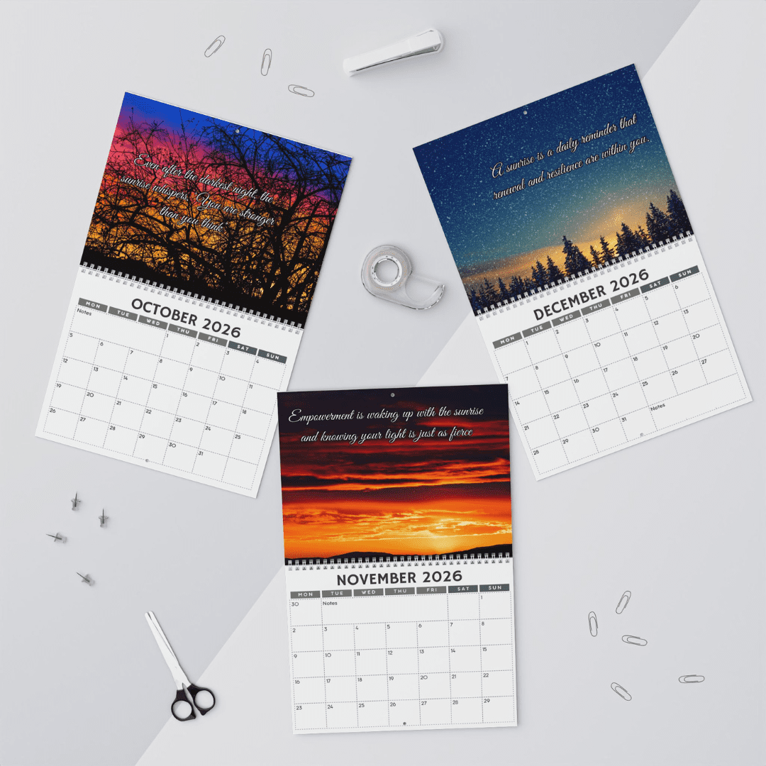 2026 Sunrise Empowerment Calendar - Inspirational Wall Calendar for Women | Daily Light & Self-Growth | Motivational Gift - Image 7
