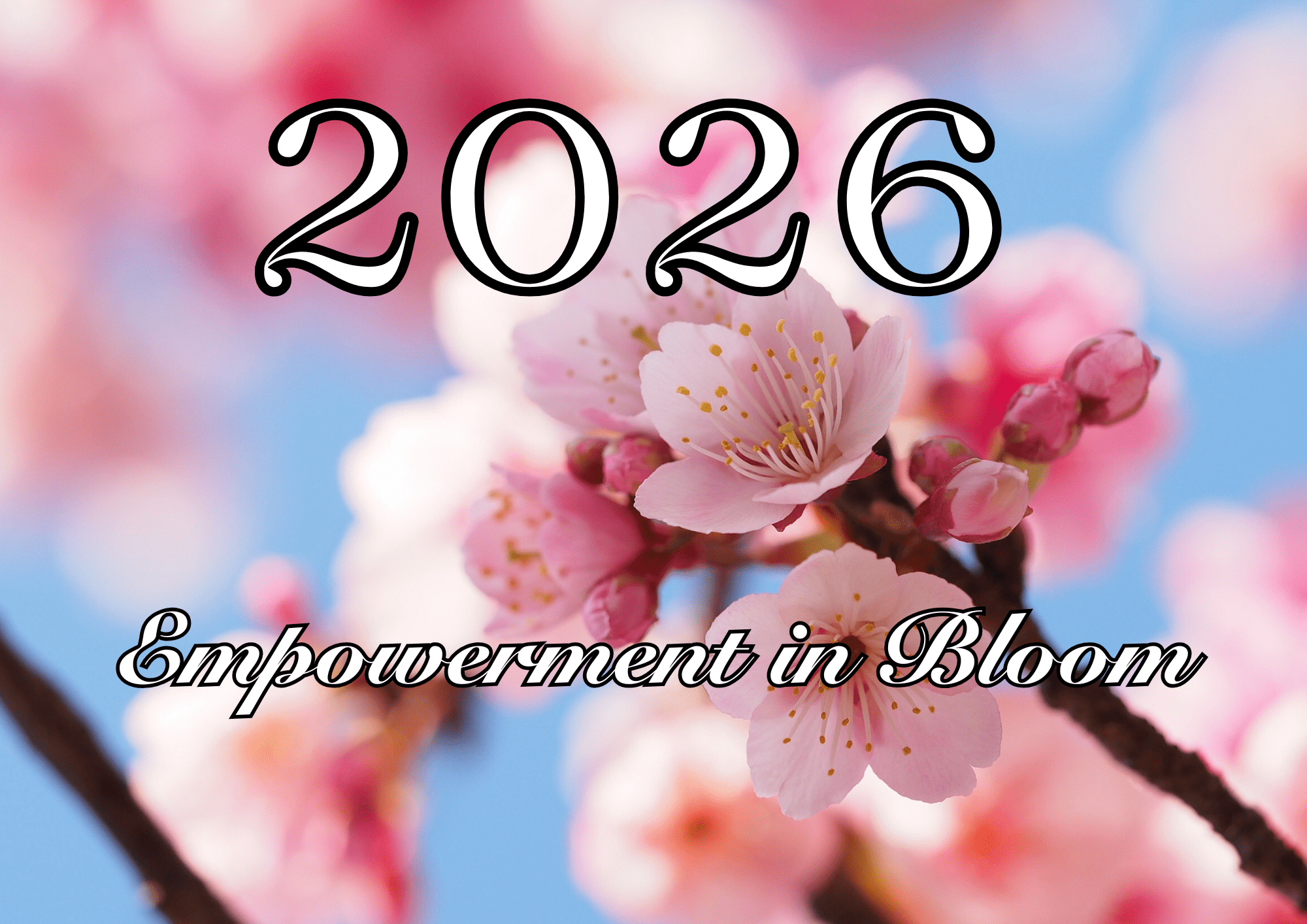 2026 Cherry Blossom Empowerment Calendar - Inspirational Wall Calendar for Women | Bloom and Grow Quotes | Self-Love & Healing Gift
