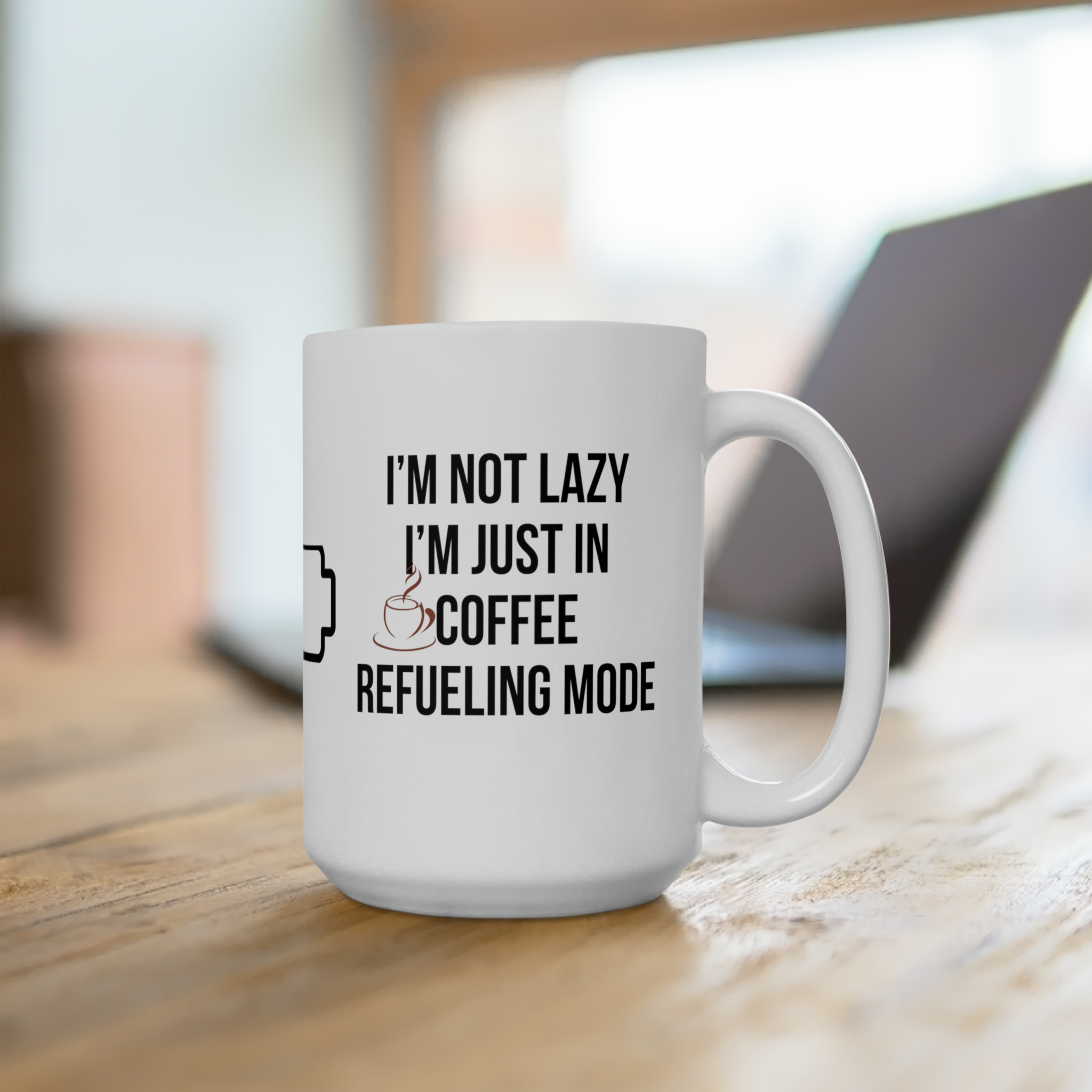 In Coffee Refueling Mode Mug | Funny Coffee Mugs | Tea | Funny Gifts | Accent Coffee Mug, 11oz