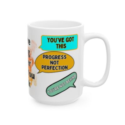 "You’re Doing Better Than You Think" Motivational 15oz Mug – Mental Health Coffee Cup, Daily Encouragement Gift - Image 4